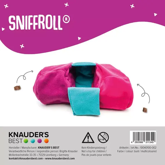 Mini Schnüffelspielzeug für den Hund SNIFFROLL bunt • Knauder's Best