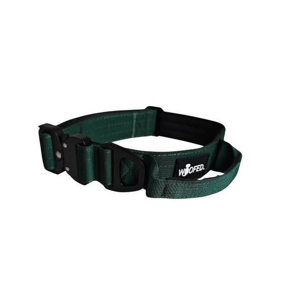 Tactical Halsband • gepolstert + verstellbar • Dark Green