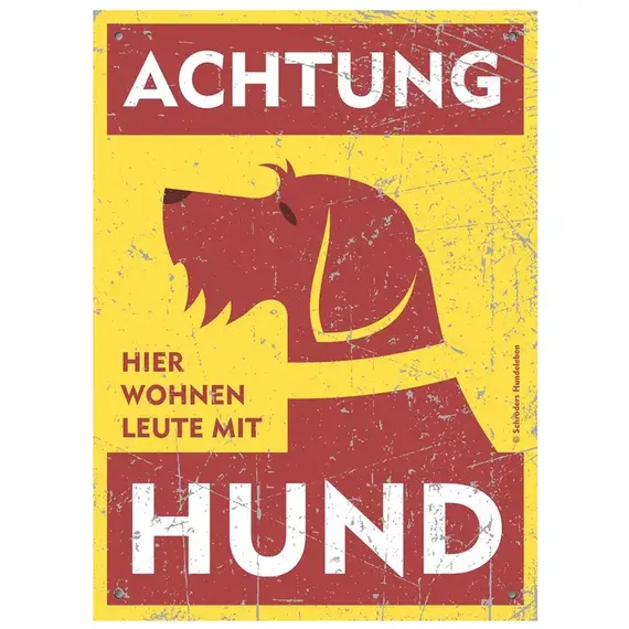 Warnschild Rauhaardackel