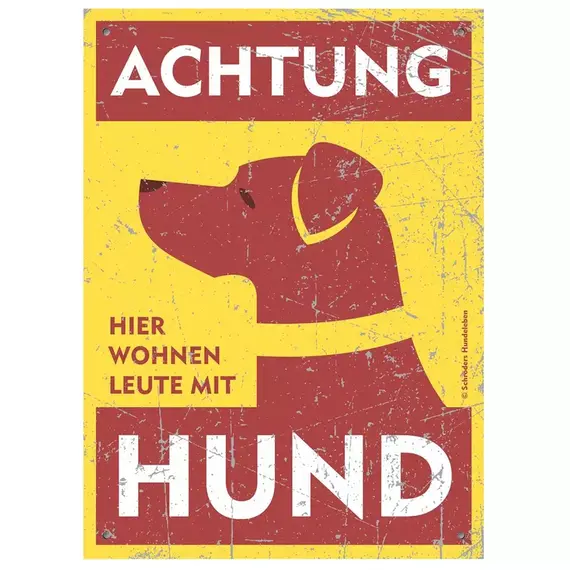 Warnschild Terrier (Kurzhaar)