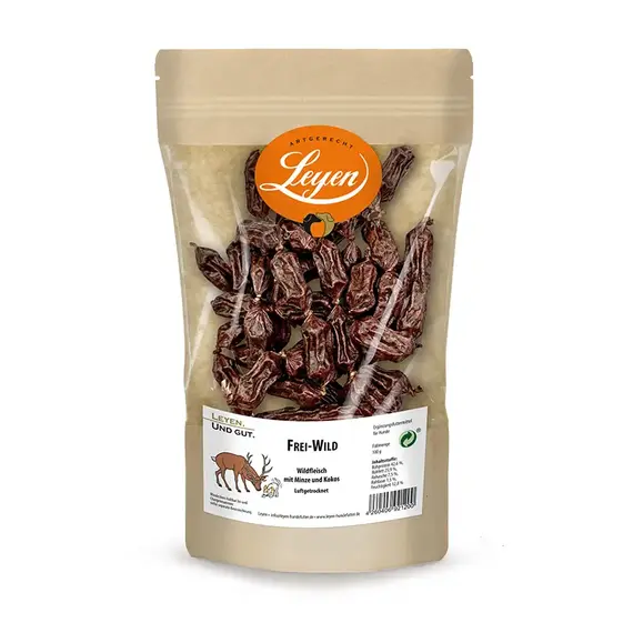 Wild-Trockenwürstchen für Hunde • Frei-Wild von Leyen®