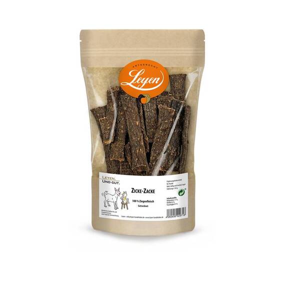 Ziegenfleisch-Kaustreifen für Hunde • Zicke Zacke von Leyen®