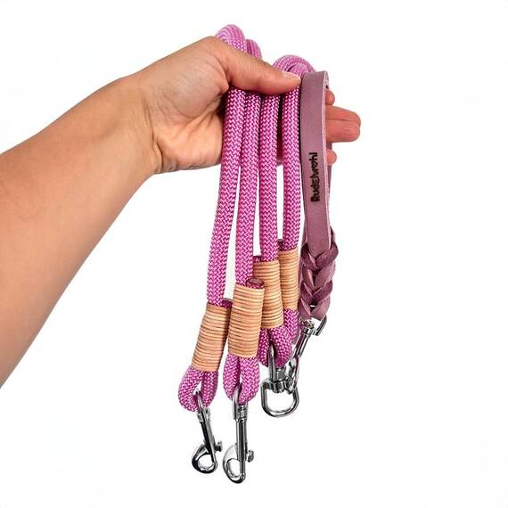 Koppelleine für 2 Hunde, Farben frei wählbar