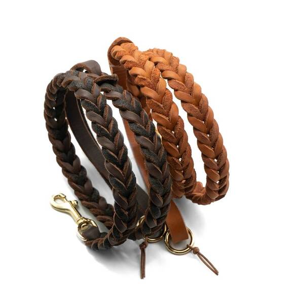 Lederleine "Berlin", Farben frei wählbar