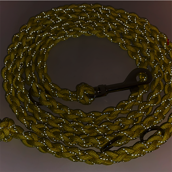 Reflektierende Hundeleine, leicht • neon-gelb • Paracord