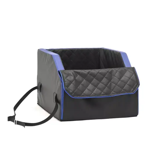 Auto-Hundebett Beifahrersitz • schwarz | blau