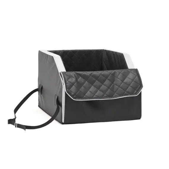Auto-Hundebett Beifahrersitz • schwarz | weiss