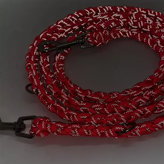 Reflektierende Hundeleine neon-pink • Paracord