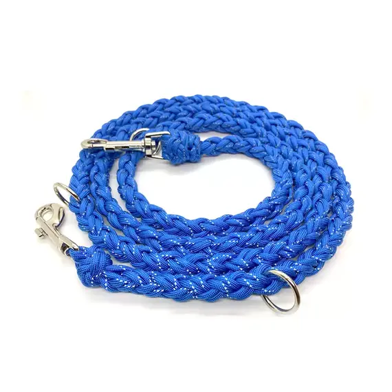 Reflektierende Hundeleine blau • Paracord