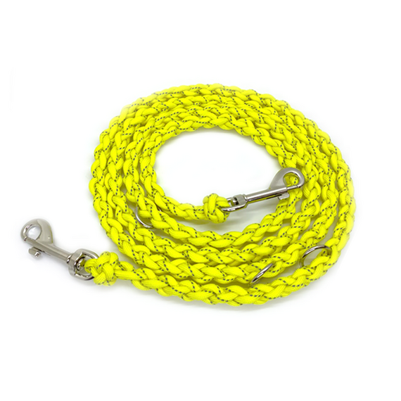 Reflektierende Hundeleine, leicht • neon-gelb • Paracord