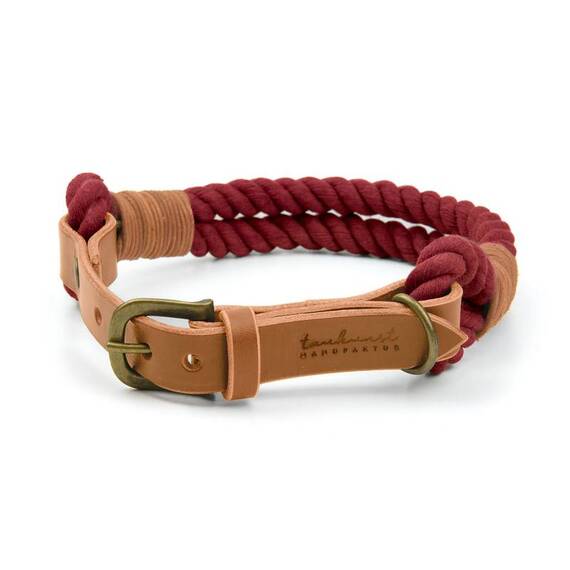 Tauhalsband 'Ahoi' • weinrot