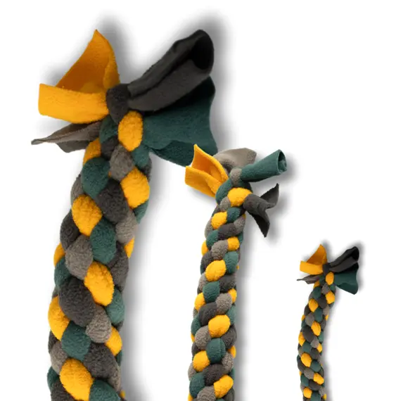 Zerrspielzeug für Hunde • KNÖTLI • gelb-grau