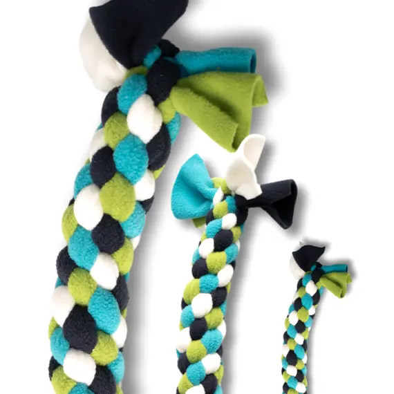 Zerrspielzeug für Hunde • KNÖTLI • türkis-blau