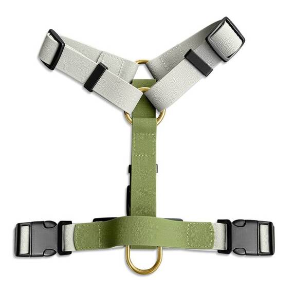 Y-Geschirr Outdoor Flex, verstellbar mit Haltegriff • grau | grün