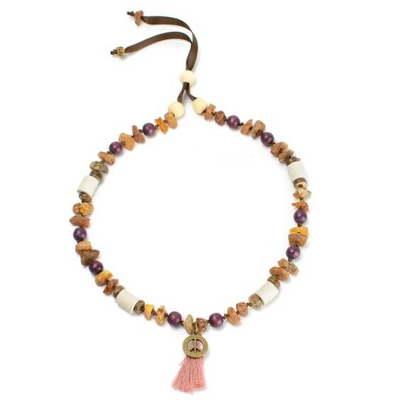 Bernsteinkette für Hunde • bordeaux