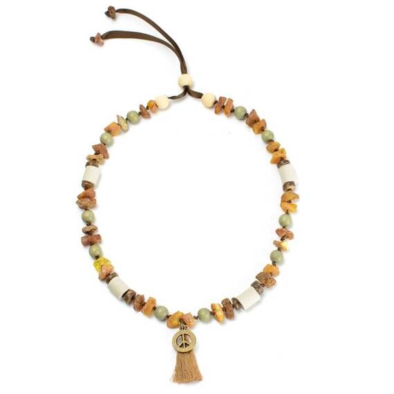 Bernsteinkette für Hunde • pistazie