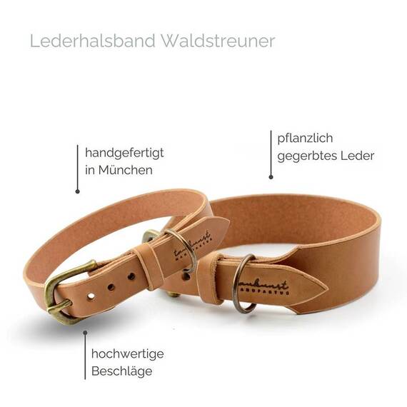 Verstellbares Halsband • Leder dunkelbraun