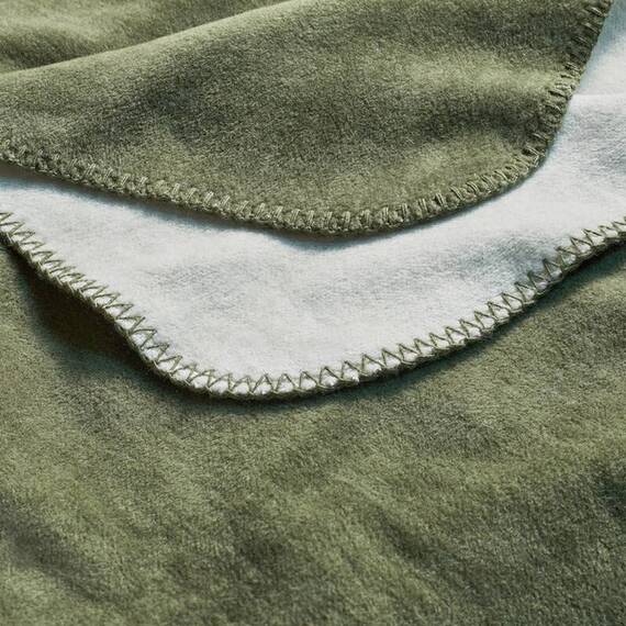 Wendedecke für Hunde REVERSO oliv | natur