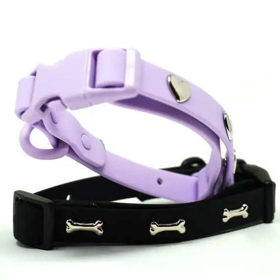 Hundehalsband-Anhänger ☆ Charm Herz silber