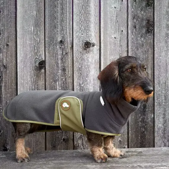 Dackel-Pullover, Fleece anthrazit • Theo & Emma 'Henry'