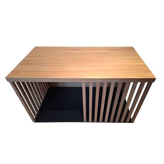 Offene Hundebox • Eiche Massivholz