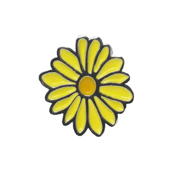 Hundehalsband-Anhänger ☆ Charm Blume gelb