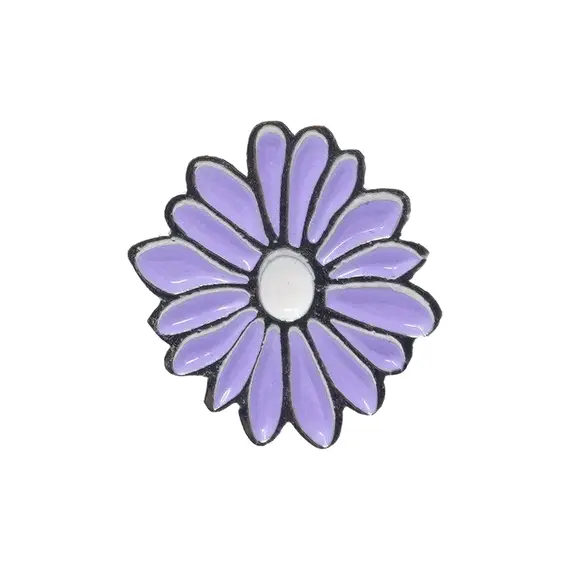 Hundehalsband-Anhänger ☆ Charm Blume lila