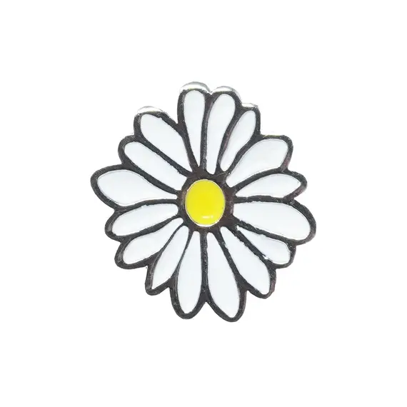 Hundehalsband-Anhänger ☆ Charm Blume weiß