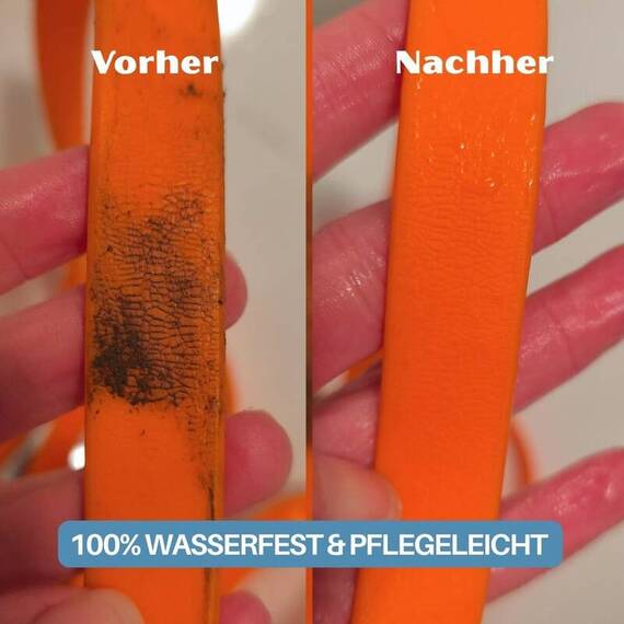 Wasserfeste Hundeleine, verstellbar • WOOFLEX® Pro Sunset Orange