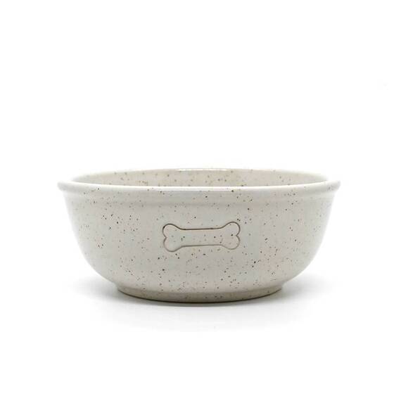 Keramik-Hundenapf ‘Bowl Dots Sand‘