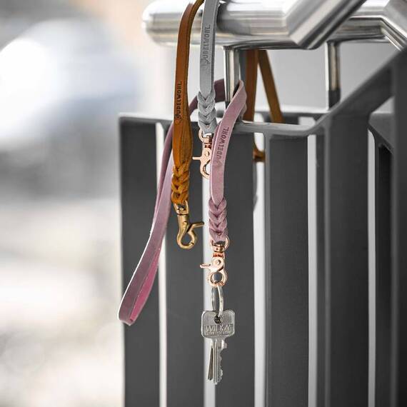 Schlüsselband aus Fettleder, Farben frei wählbar