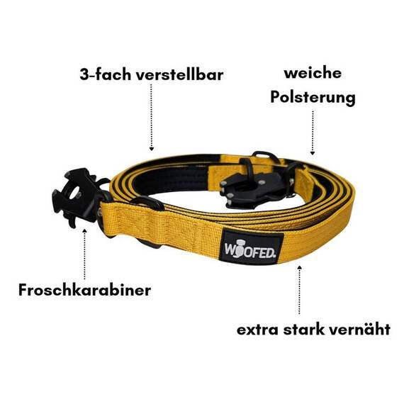 Sicherheits-Hundeleine • 250 cm • Sunset Yellow