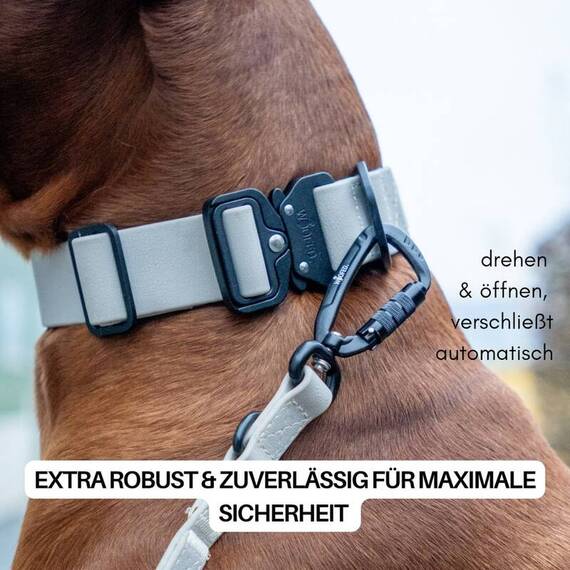 Wasserfeste Hundeleine, verstellbar • WOOFLEX® Pro Desert Sand