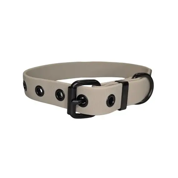 Wasserfestes Hundehalsband, verstellbar • WOOFLEX® Classic Desert Sand