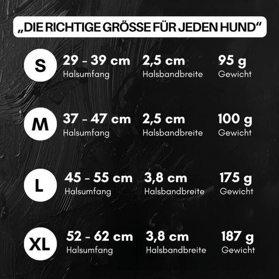 Wasserfestes Hundehalsband, verstellbar • WOOFLEX® Classic Phantom Black