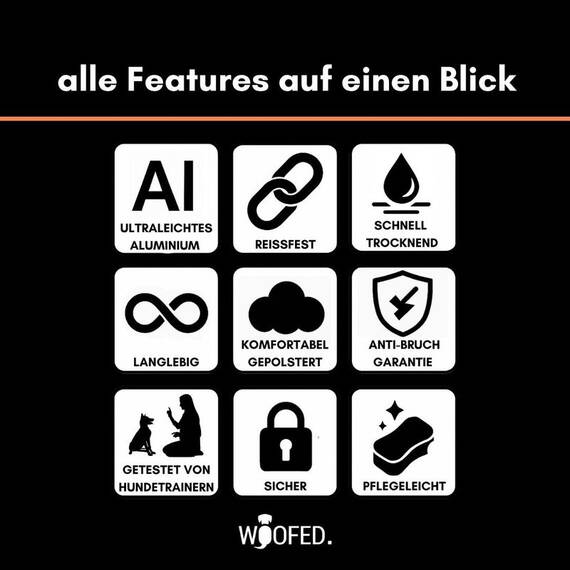 Tactical Halsband • gepolstert + verstellbar • Safety Orange