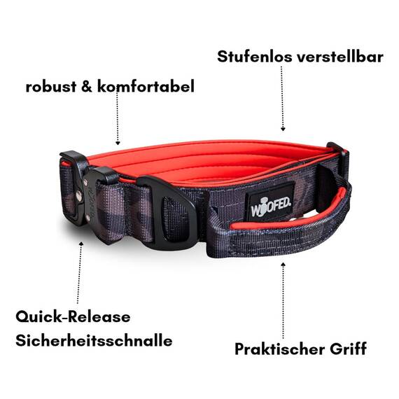 Tactical Halsband • gepolstert + verstellbar • Signal Camo