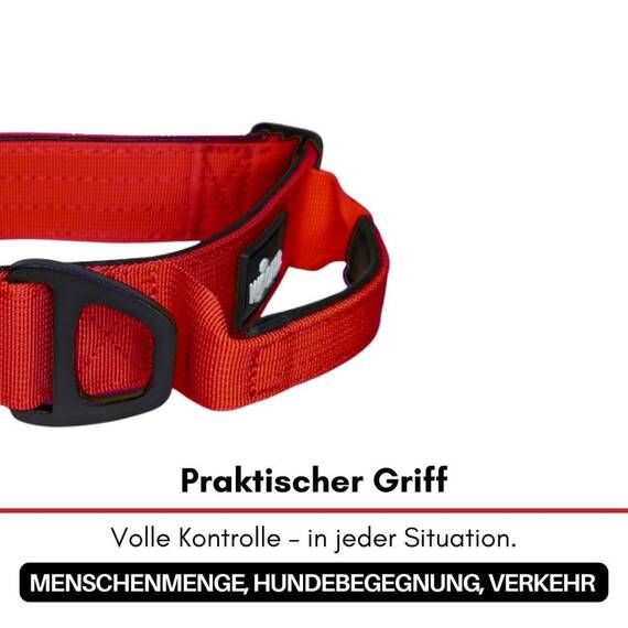 Tactical Halsband • gepolstert + verstellbar • Rosso Red
