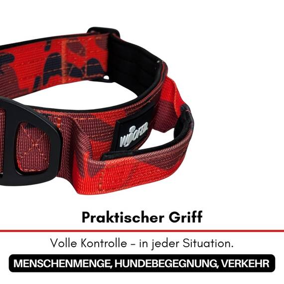 Tactical Halsband • gepolstert + verstellbar • Red Camo