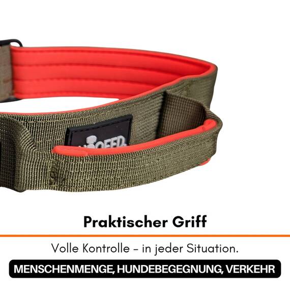 Tactical Halsband • gepolstert + verstellbar • Hunter Glow