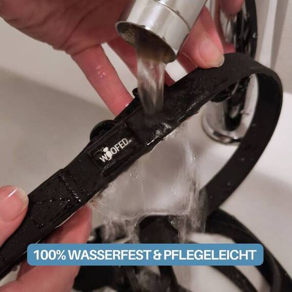 Wasserfeste Hundeleine, verstellbar • WOOFLEX® Pro Phantom Black