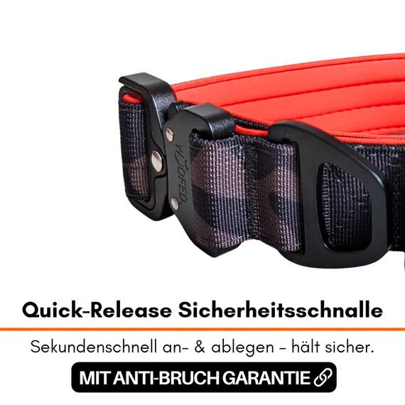 Tactical Halsband • gepolstert + verstellbar • Signal Camo