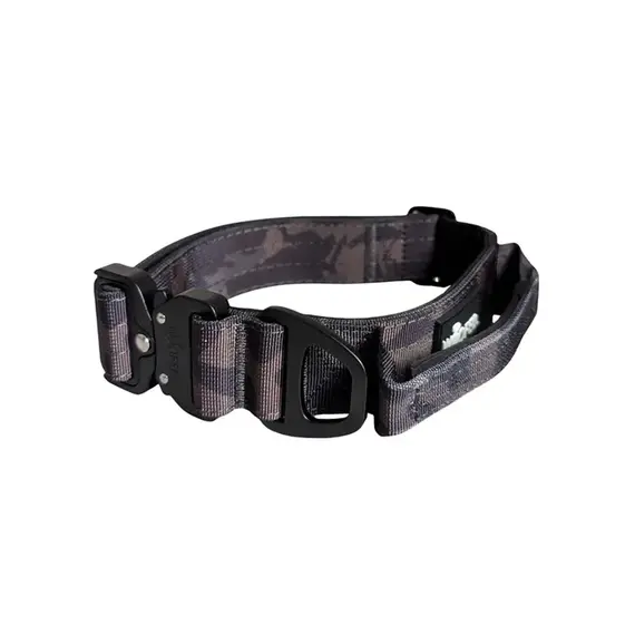 Tactical Halsband • gepolstert + verstellbar • Black Camo