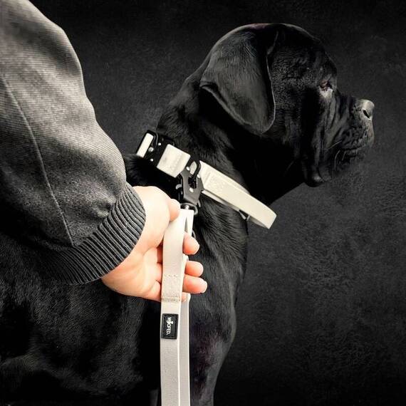 Wasserfeste Hundeleine, verstellbar • WOOFLEX® Tactical Desert Sand