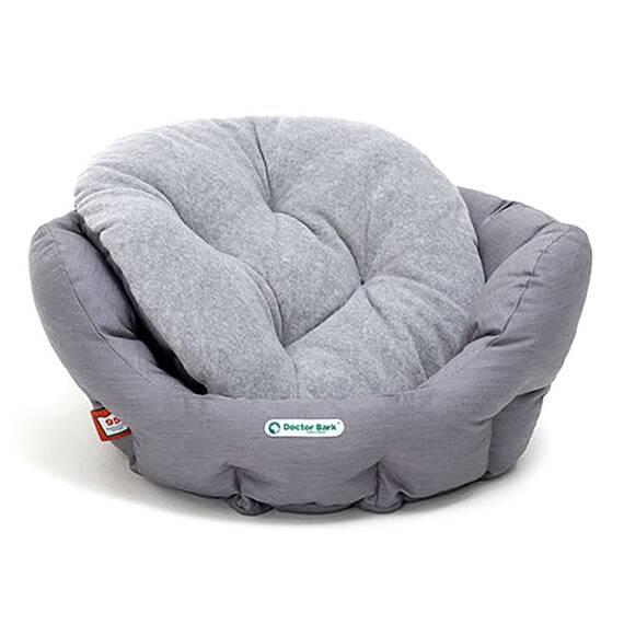 Hundenest GRAU MELANGE, waschbar bei 95°C