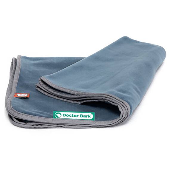 Kuscheldecke Fleece blaugrau