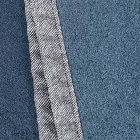 Kuscheldecke Fleece blaugrau