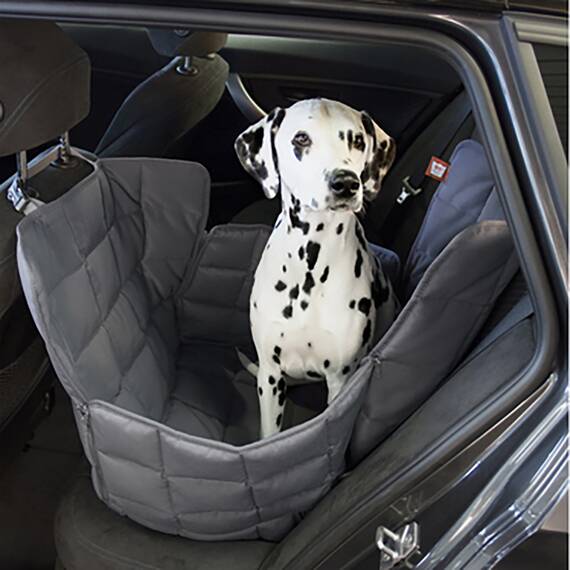 Hunde Autodecke für die Rückbank • 1 Sitz • grau