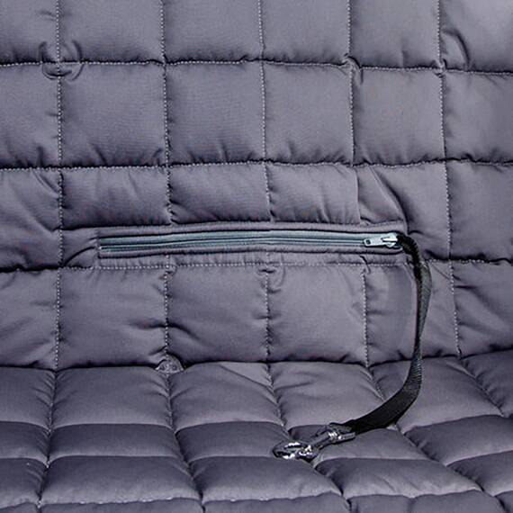 Hunde Autodecke für die Rückbank • 2 Sitze • grau