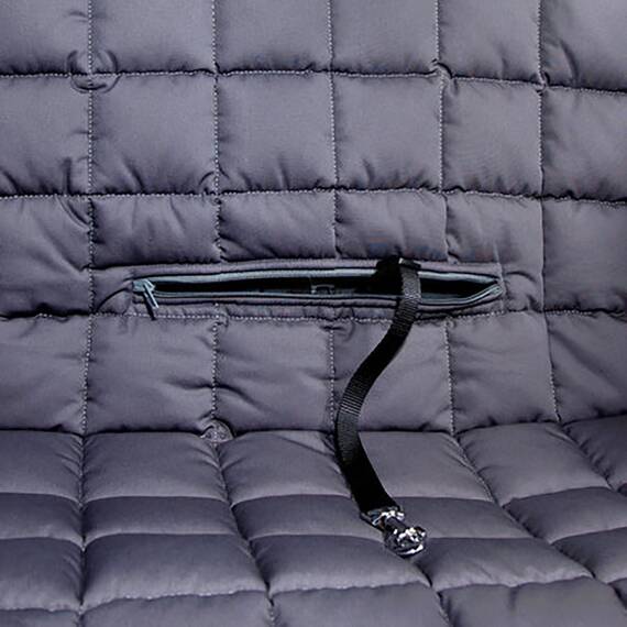 Hunde Autodecke für die Rückbank • 2 Sitze • grau